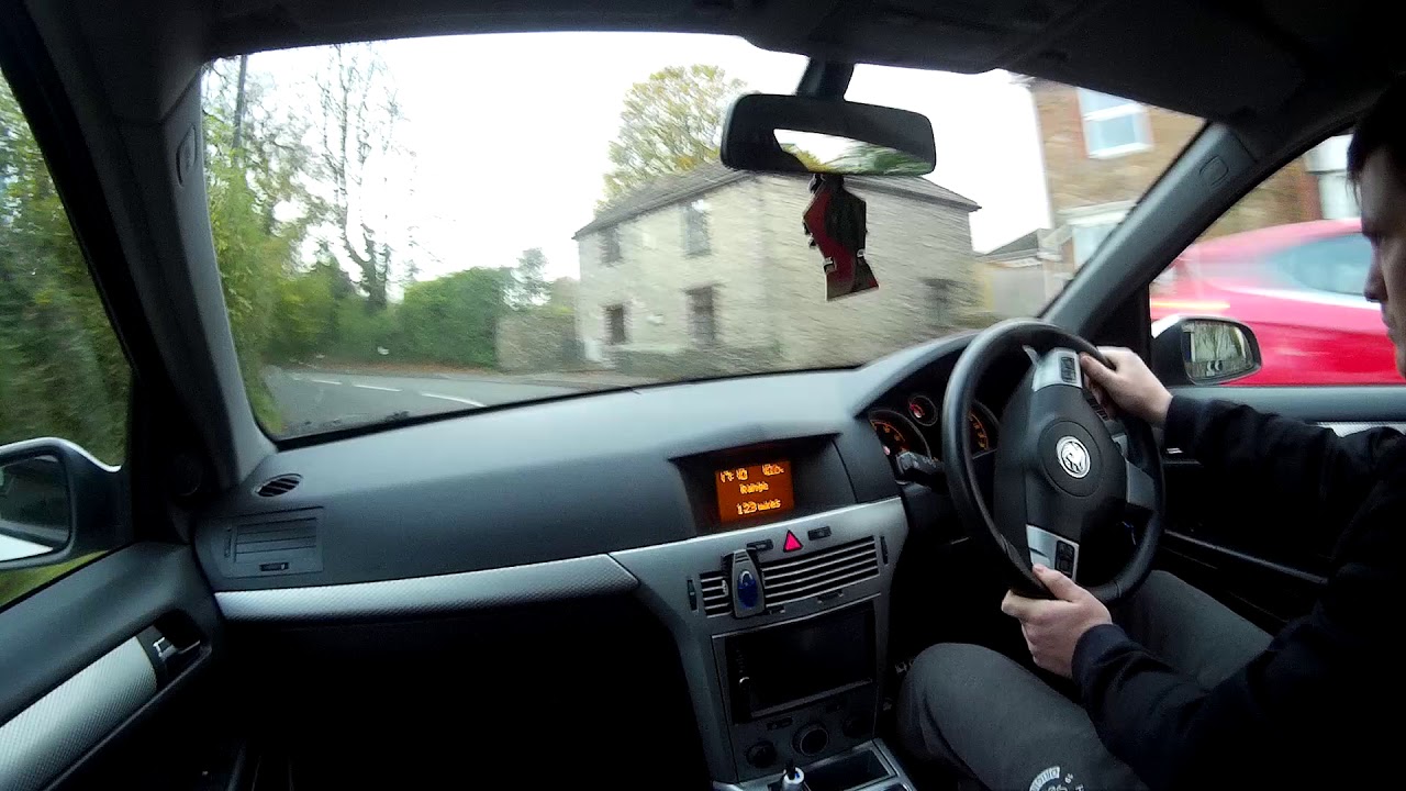 Astra h sri test / daily drive with vxr exhaust it pops a lot
