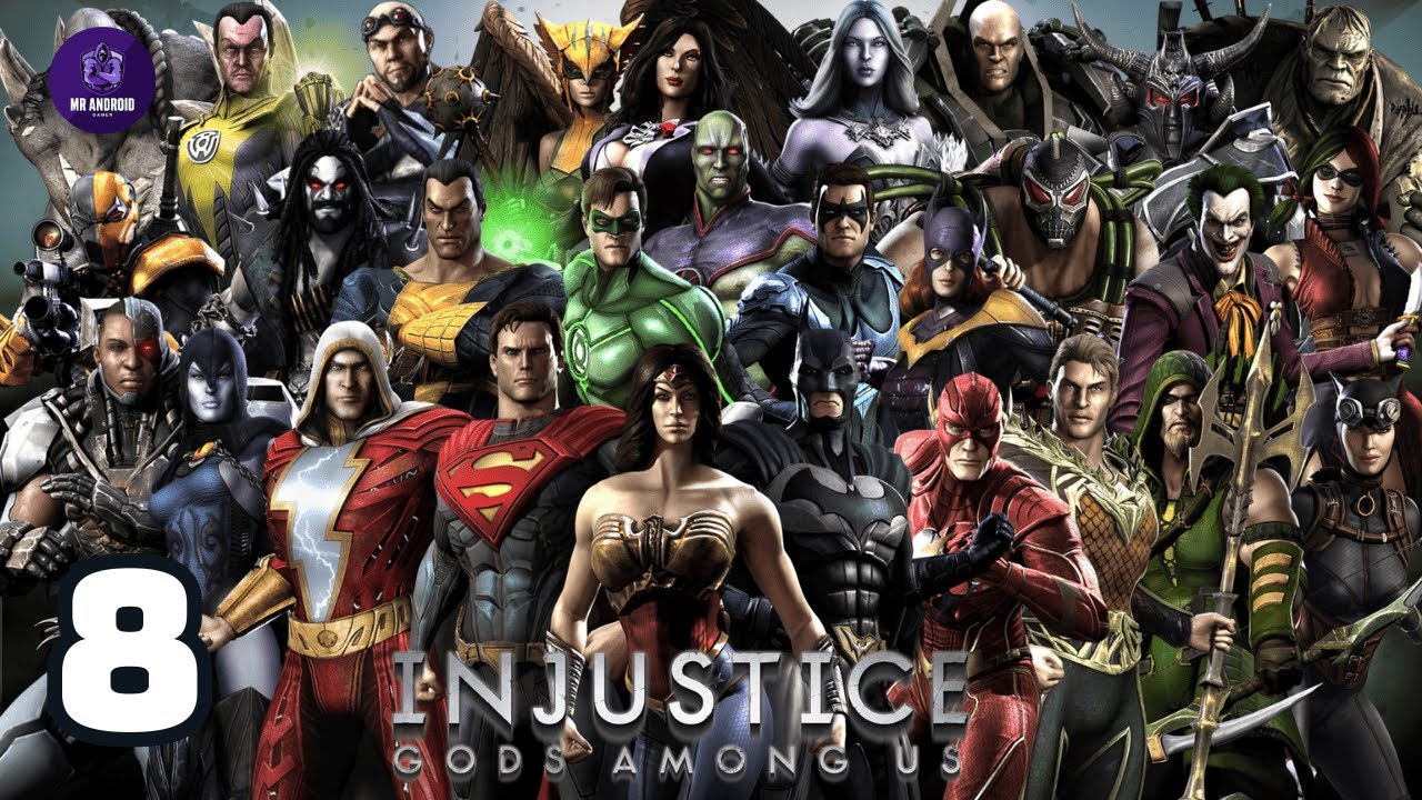 Injustice: Gods Among Us - Gameplay Part 8 | Battle 13-14 Completed | Defeating Powerful Heroes 🎮