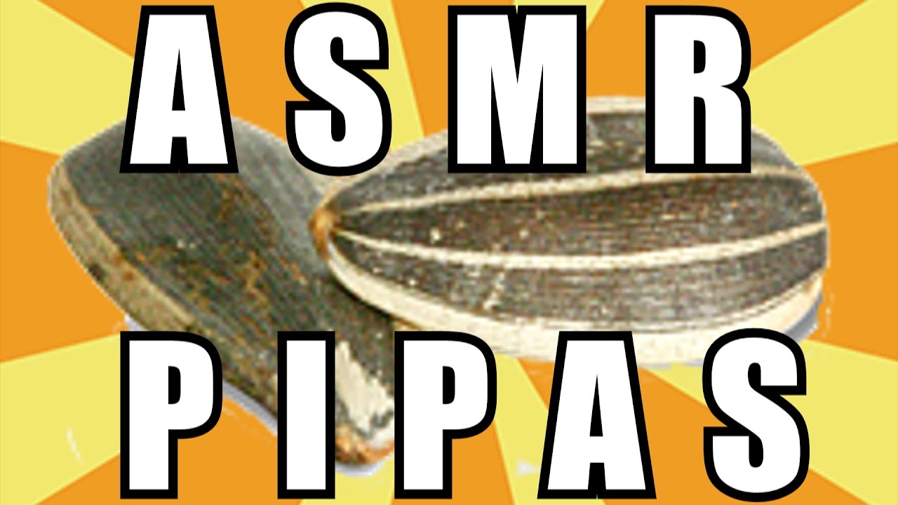 💤💤 ASMR Español Comiendo Pipas y Susurrando sobre Youtube 💤💤