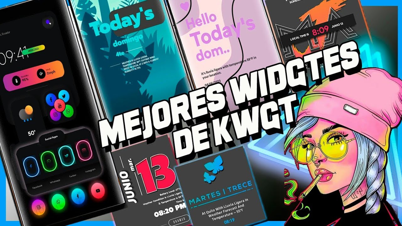 🔥¡TOP 10! MEJORES PAQUETES DE WIDGETS DE KWGT PARA TU MOVIL ANDROID 2023 - PERSONALIZA AL MÁXIMO🔥