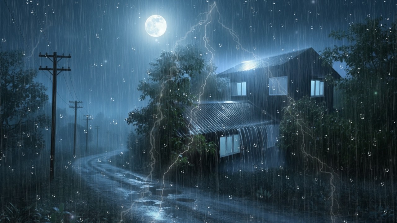 Calm Rainfall by the Road 🌧️ | Deep Sleep Background
