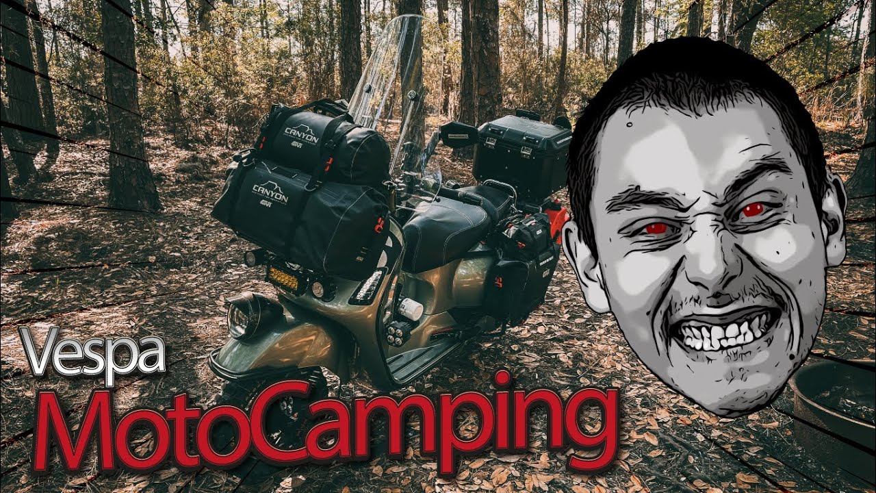Moto Camping on a Vespa! - MotoVlog