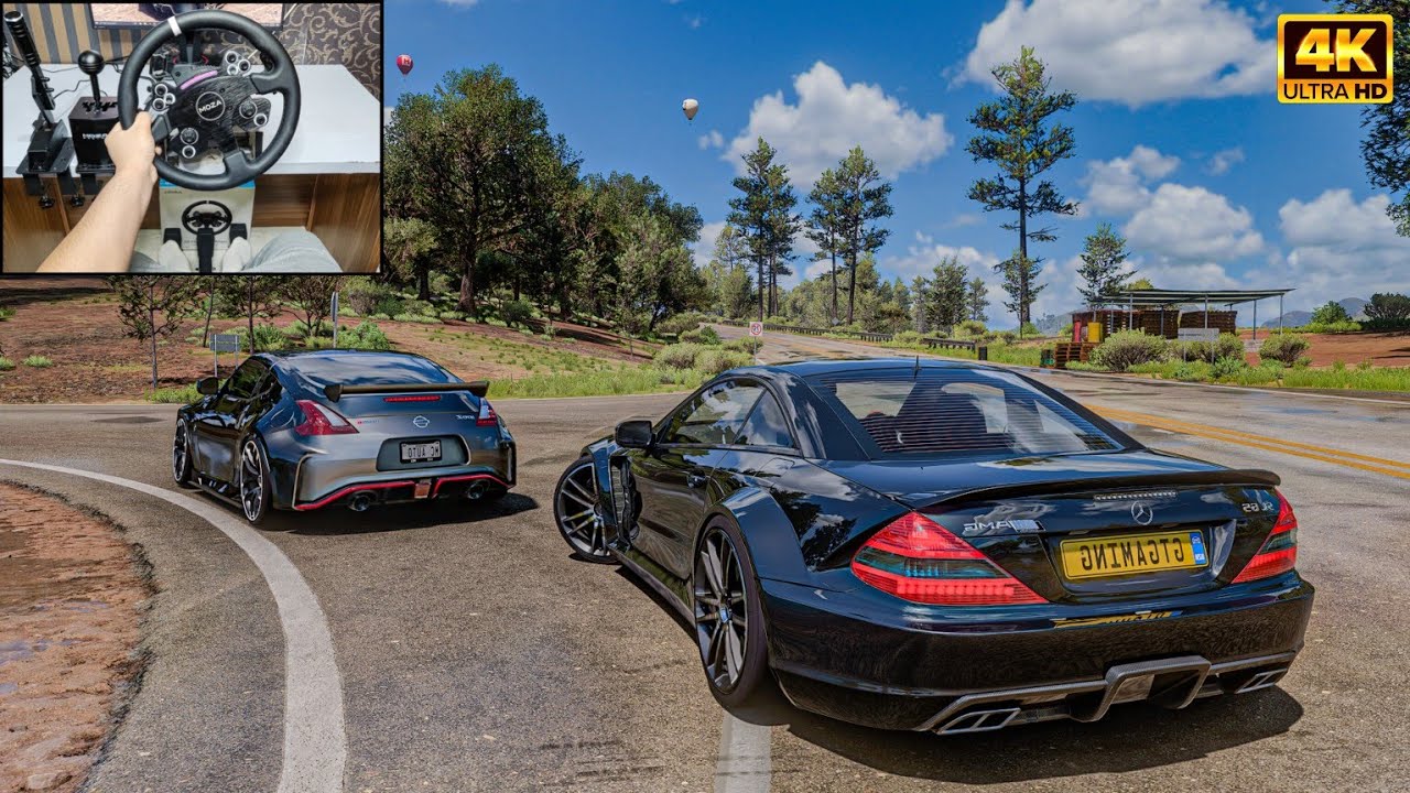 Mercedes-Benz SL65 AMG & Nissan 370Z Nismo | Forza Horizon 5 | Steering Wheel Gameplay