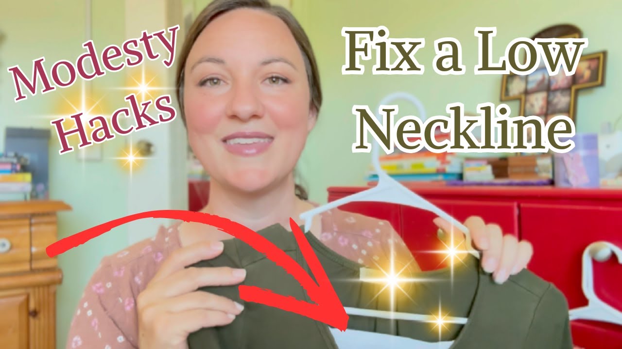 6 Ways to Fix a Low Neckline | Modesty Hacks