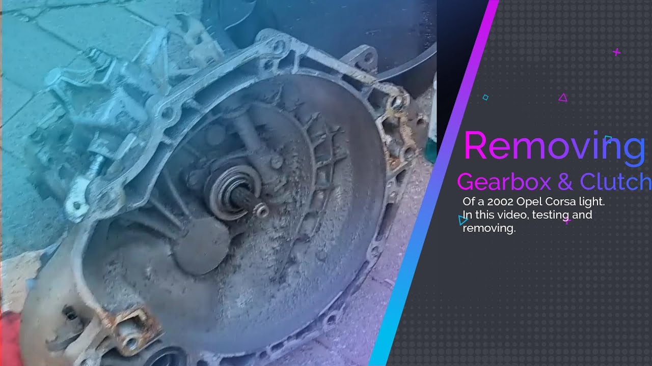 Clutch removal of Opel Corsa lite 2002 model