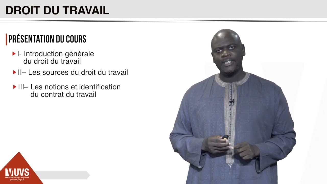 Droit du travail présentation par Kora SENE
