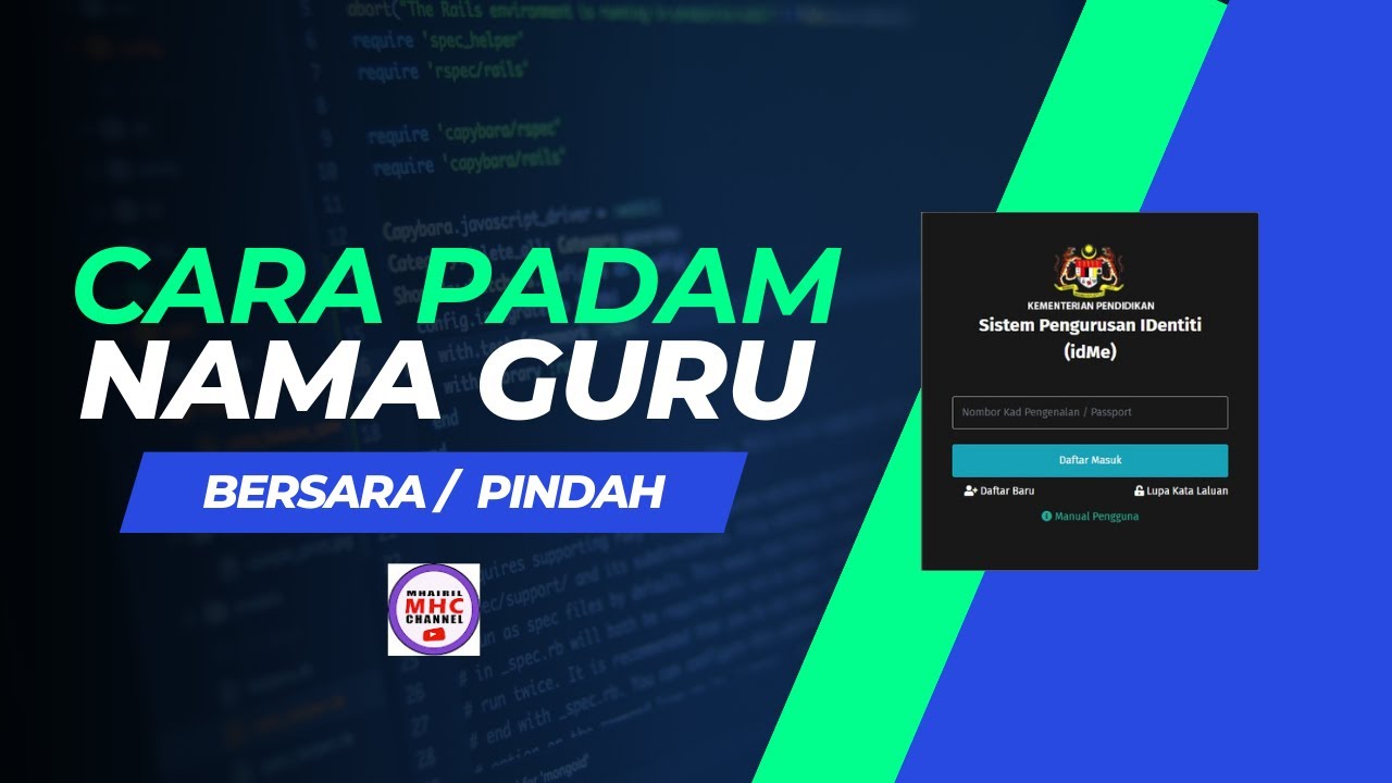 CARA PADAM NAMA GURU BERSARA ATAU BERPINDAH DALAM IDME