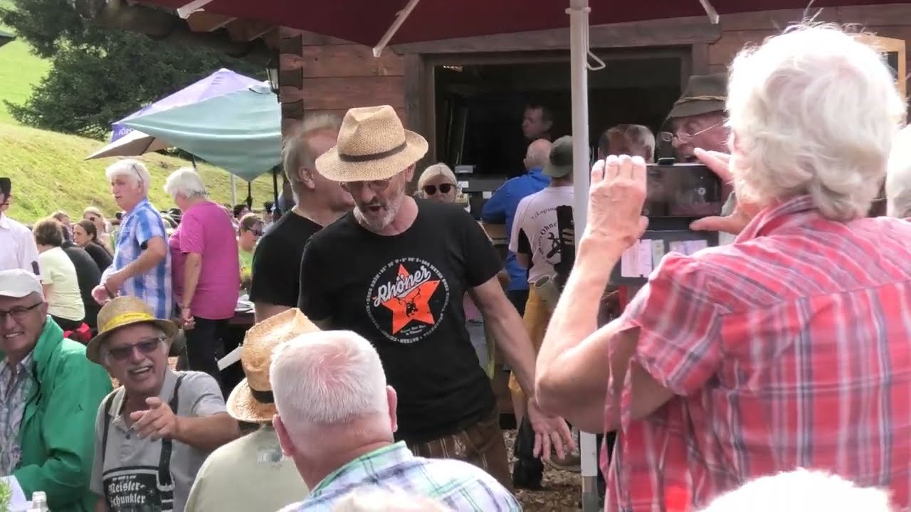 Hohe Tannen - Rucksackmusikanten beim Gem&uuml;ndener-H&uuml;tten-Fest, 15.08.2023