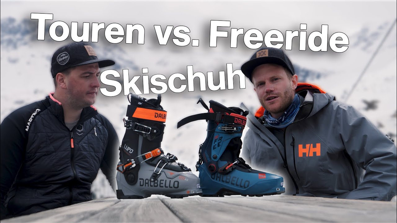 Touren vs. Freeride Skischuh - welche Skischuhart ist besser für dich?