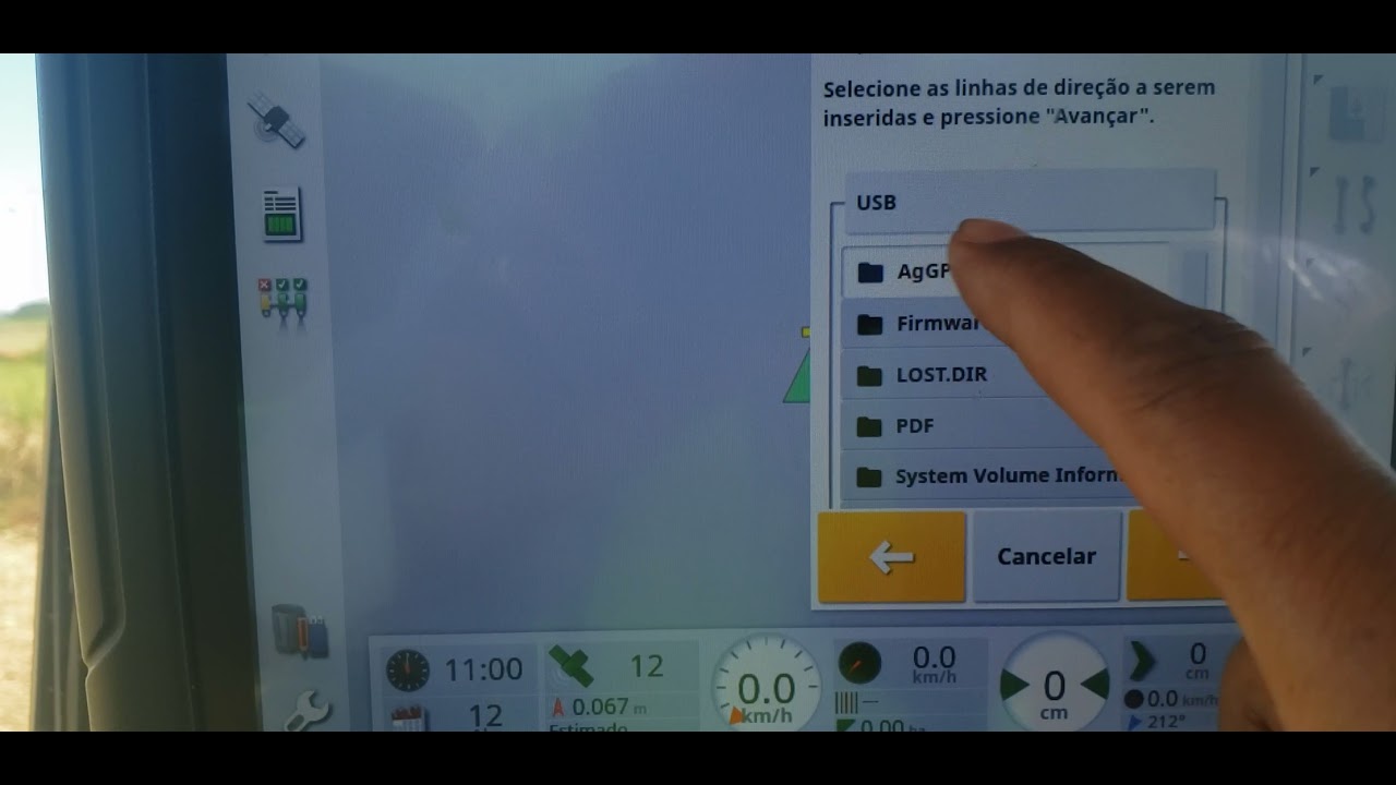 Topcon Linha no GPS