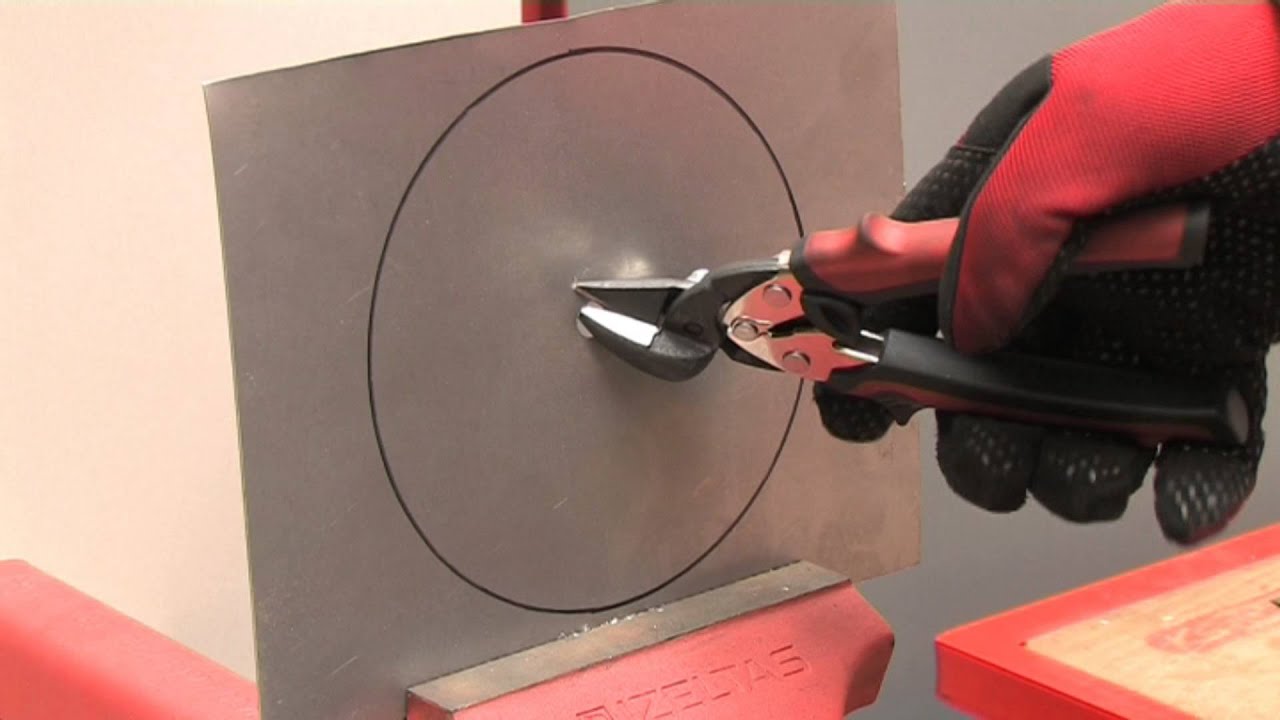 Anwendungsvideo Mini-Blechscheren-Satz KS Tools 118.0150