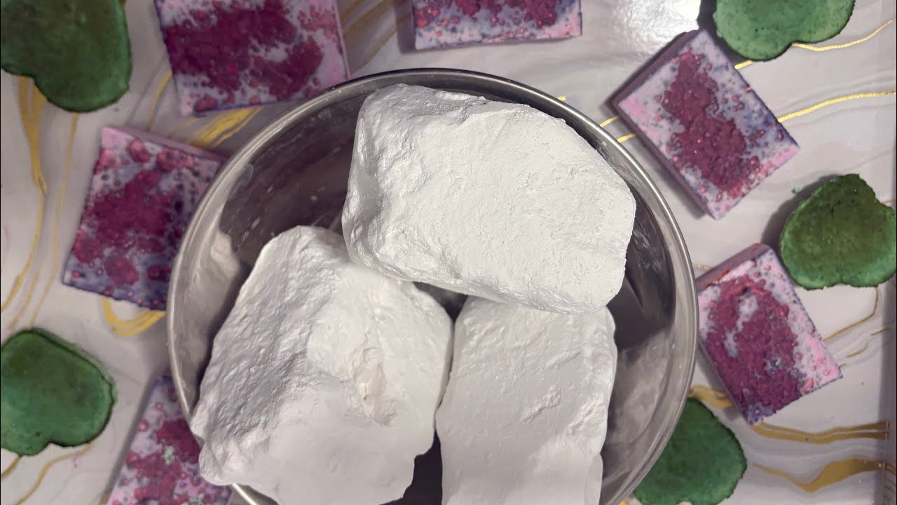 Fresh Chalk Rocks CRUNCH! + Cute Green Reforms | Super Crispy ASMR