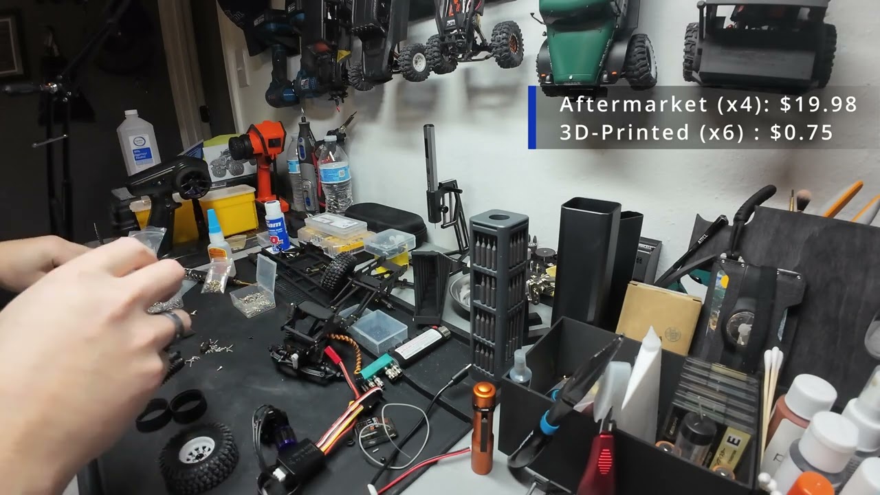 SCX24 6x6 - How many parts can I 3D-Print? - Part 2