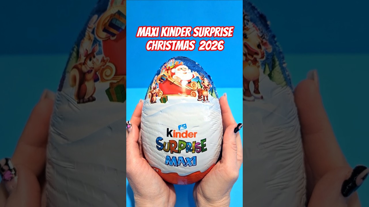 Unboxing Kinder Surprise Maxi Christmas Egg 🎅✨ | Santa Edition
