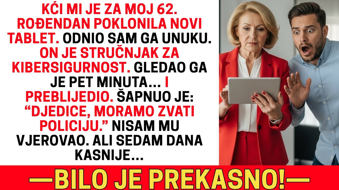 NA MOJ ROĐENDAN KĆI MI JE POKLONILA TABLET — SEDAM DANA KASNIJE POLICIJA JU JE ODVELA…