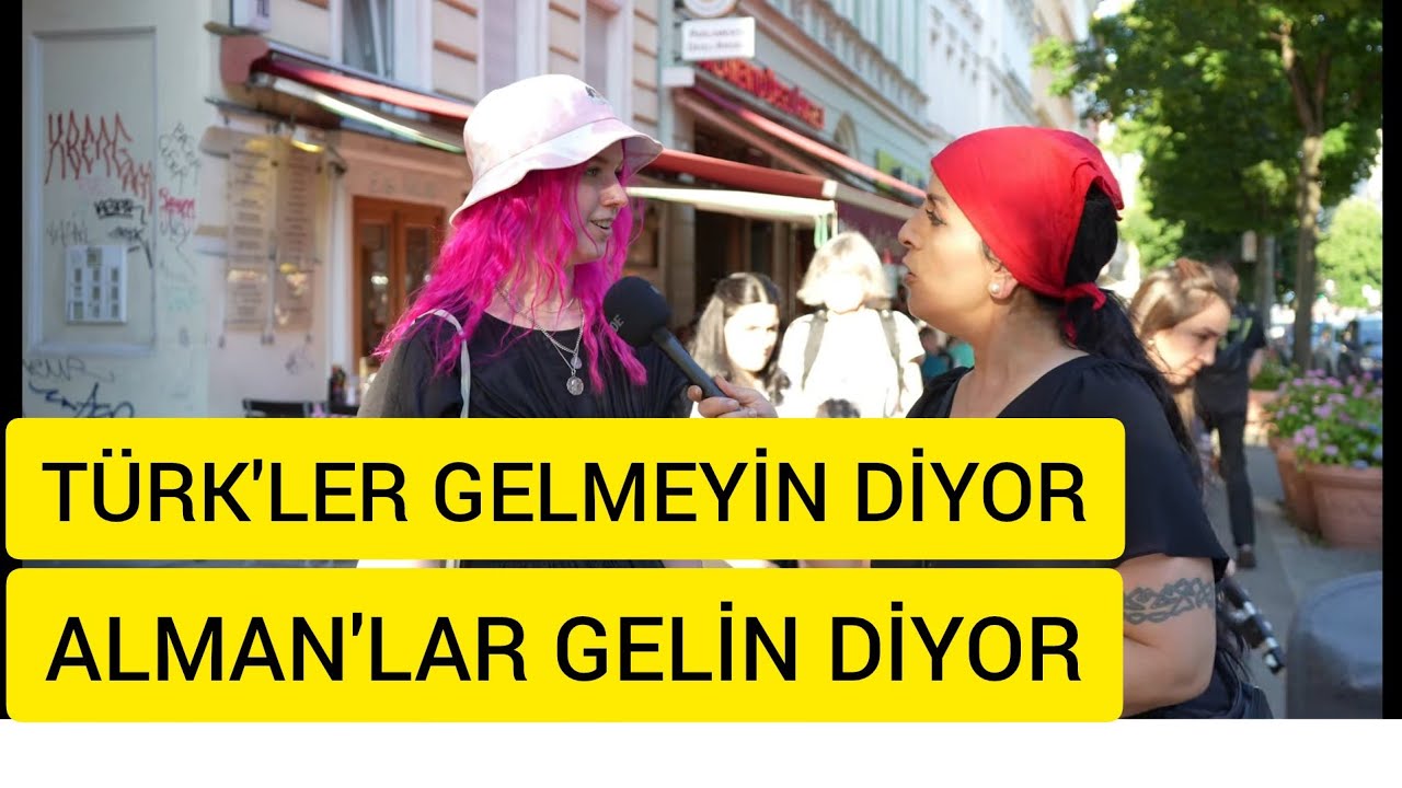 ALMANLAR GELiN DiYOR  -TÜRKLER GELMEYiN DiYOR#almanya#gurbetciler#sokakröportajlari