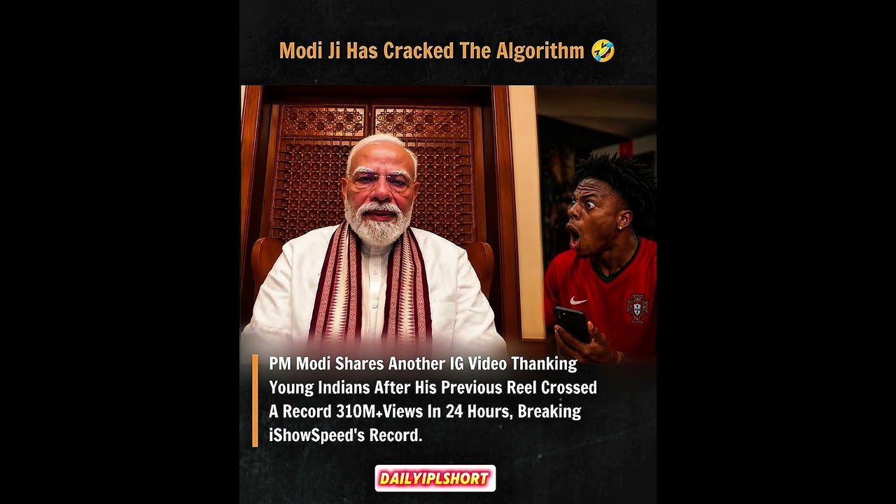 MODI JI HAS CRACKED THE ALGORITHM 🤣 #modi #pm #reel #pmmodi #viral #shorts #bjp #cjp #instagram