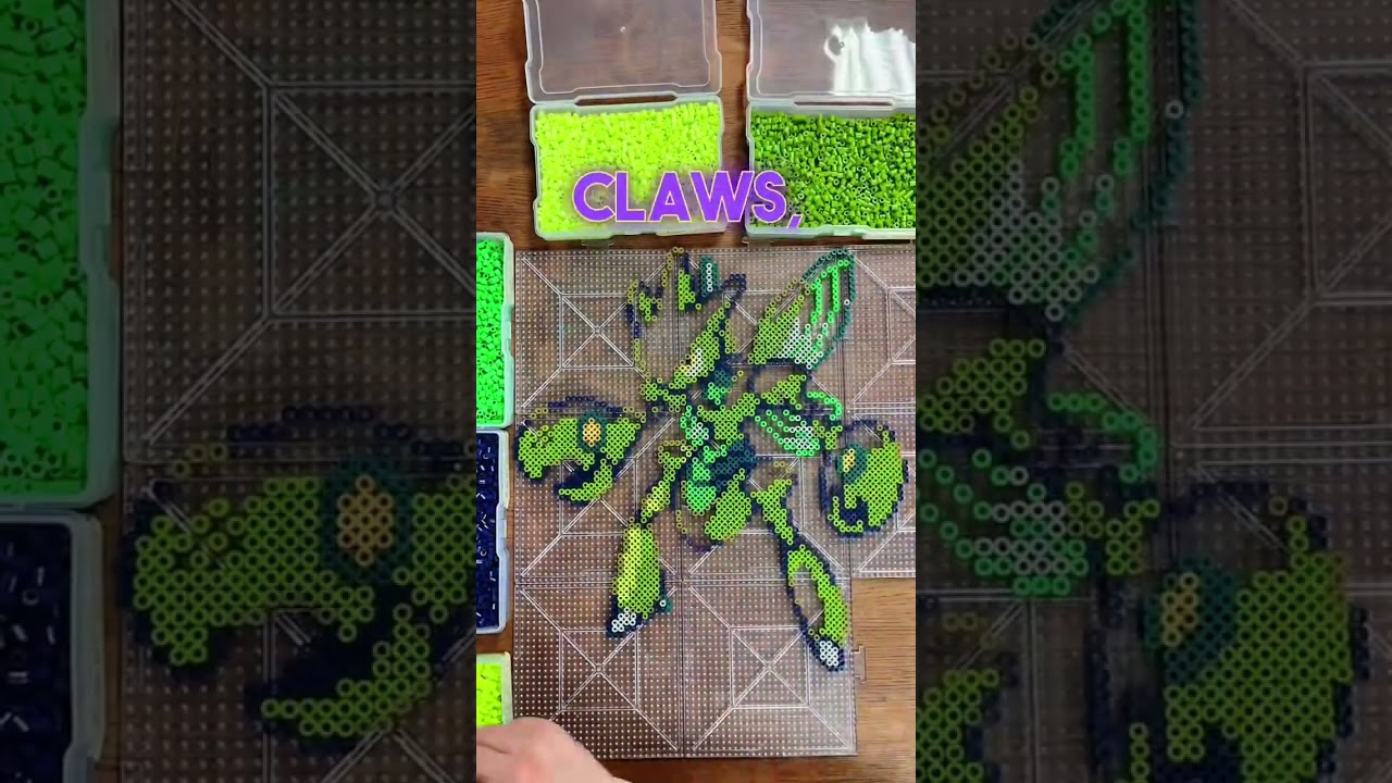 Pokémon lore explained number 212, ✨Shiny✨ Scizor! DIY, Perler Bead, Crafts