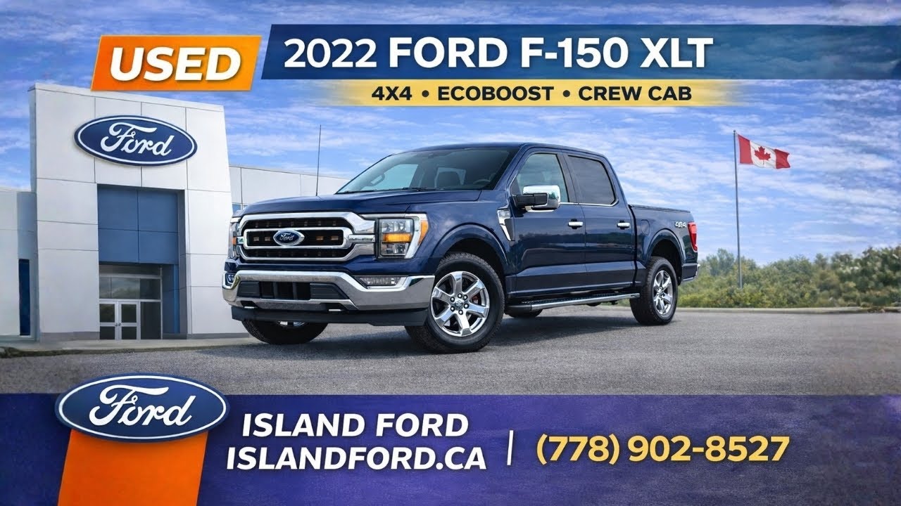 2022 Ford F-150 XLT + XTR Package, Max Trailer Tow Package, Remote Start Review | Island Ford 25321A