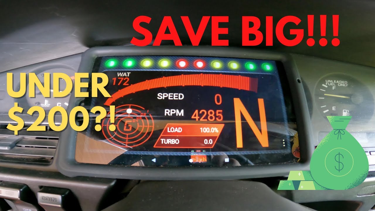 BUDGET DIGITAL DASH UNDER $200 + 2JZGTE Audi R8 Coil Pack Bracket Install