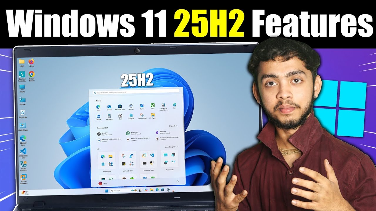 Windows 11 25H2 Update🔥: All Changes You Need to See! (Start Menu, AI, Speed etc) - All 25H2 Feature
