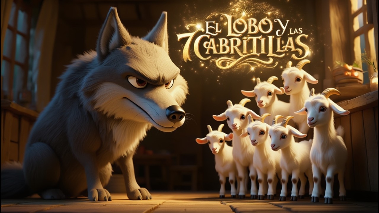🐺 El Lobo y las Siete Cabritillas 🐐 | Cuento Infantil en Español