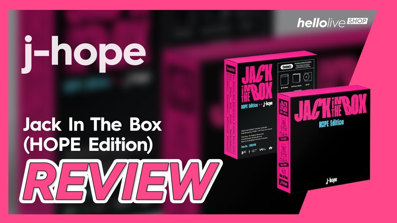 BTS J-HOPE - JACK IN THE BOX (HOPE EDITION) review #kpop #kpopalbum #unboxing