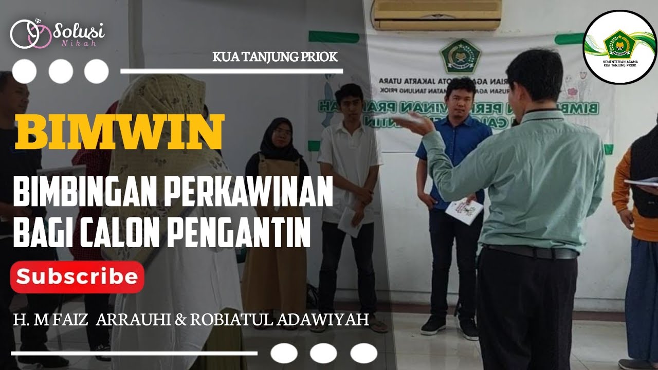 BIMWIN | BIMBINGAN PERKAWINAN CALON PENGANTIN | Bimbingan Wajib Pra Nikah KUA