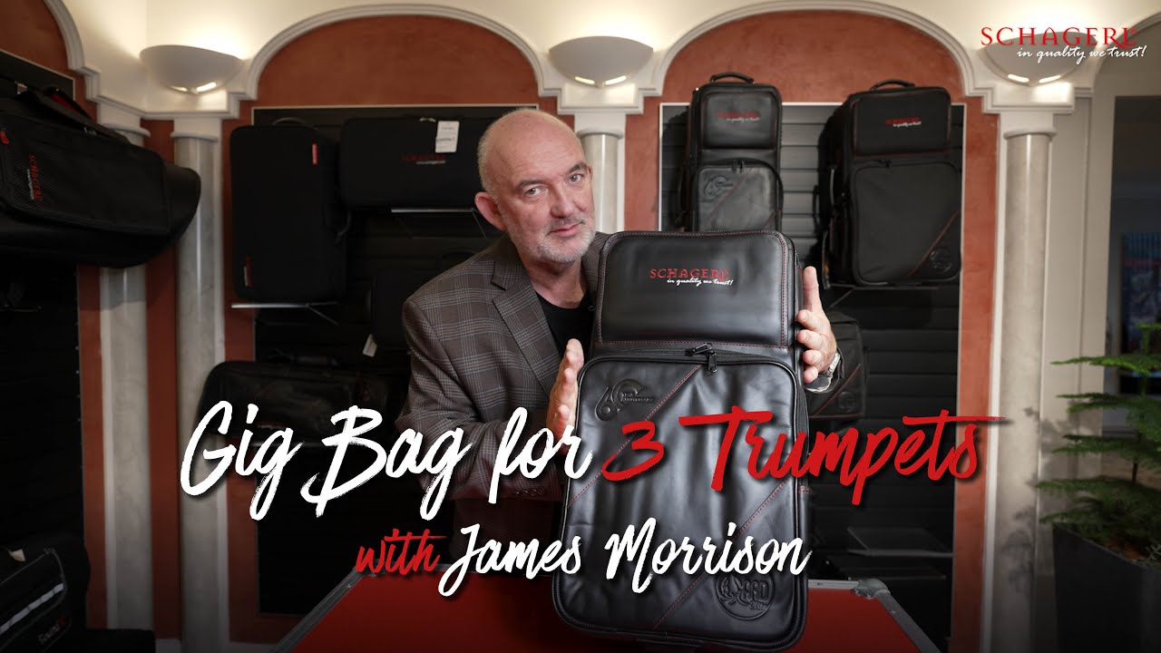 James Morrison introducing the Schagerl / Gard - Gig Bag for 3 Trumpets
