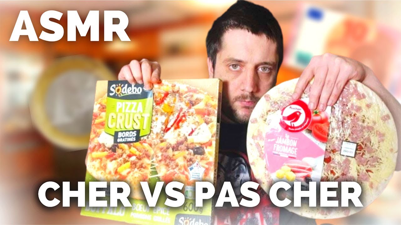 ASMR FR : PIZZA LA PLUS CHER vs PIZZA LA MOINS CHER - DEGUSTATION