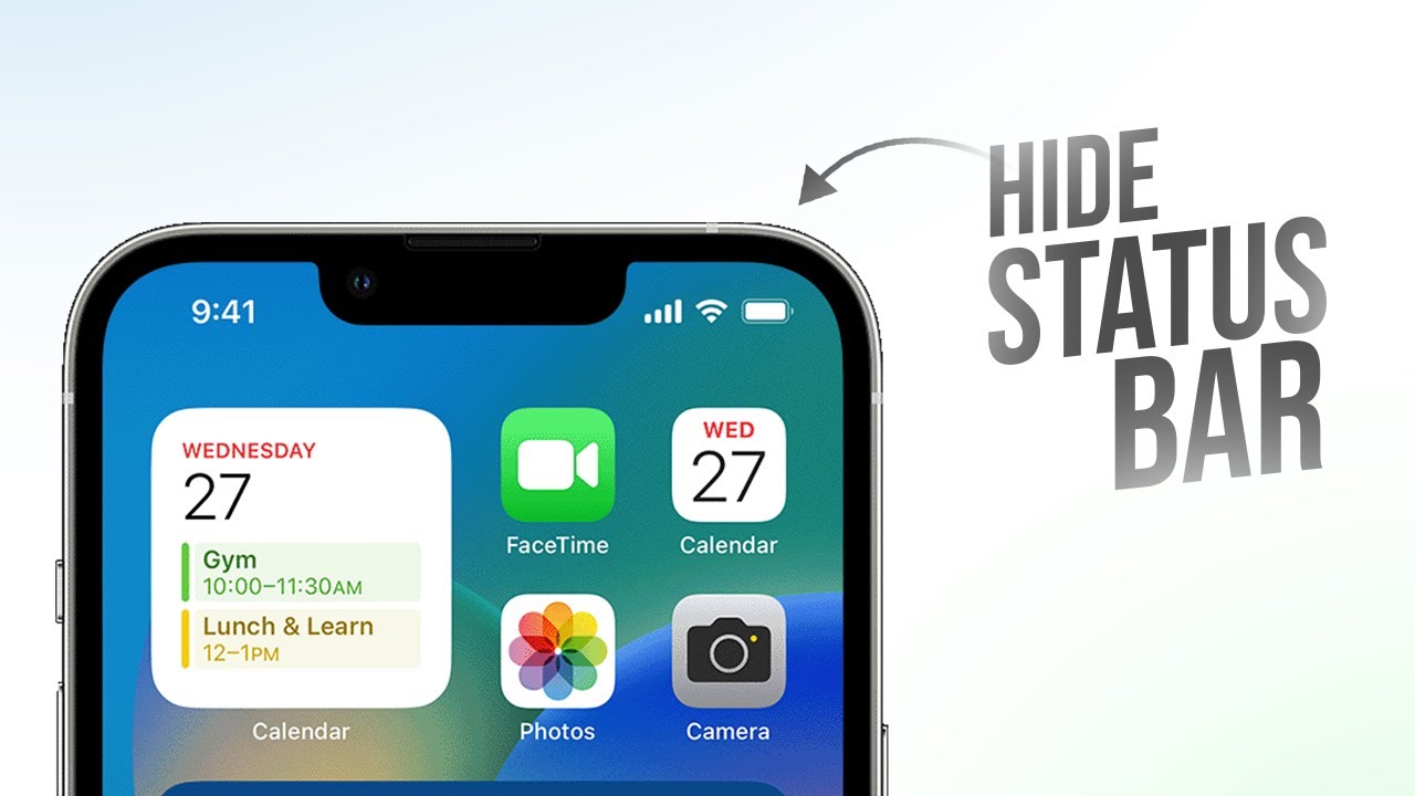 Как скрыть строку состояния на iPhone (урок)