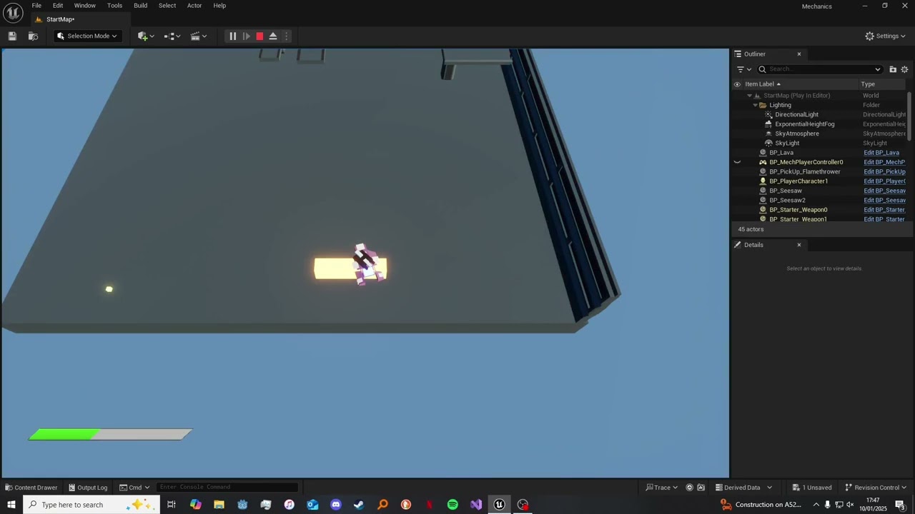 Lava Working (10/01/2025 - Mechanics Prototyping)