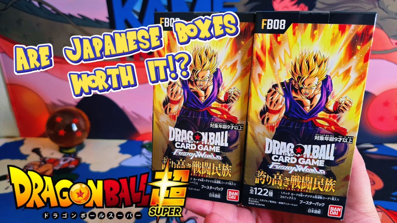 Let's Open Some Japanese Boxes of FB08 Saiyan's Pride [Dragon Ball Super Fusion World Card Game]