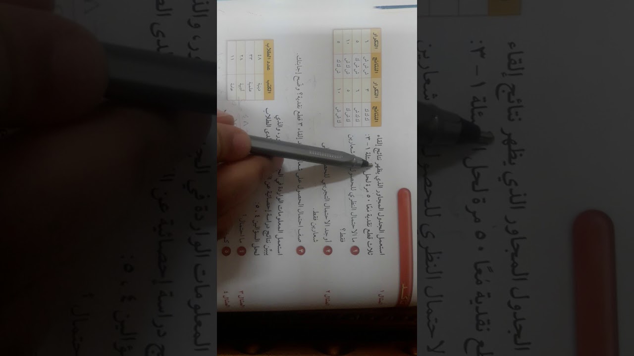 الاحتمال النظري والاحتمال التجريبي ثاني متوسط ف2