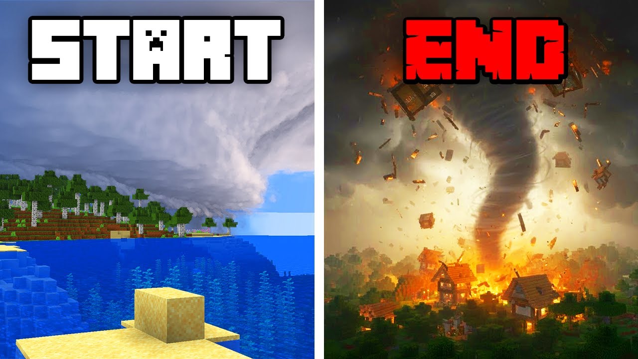 Surviving 7 Days of Minecraft Most Extreme Weather!