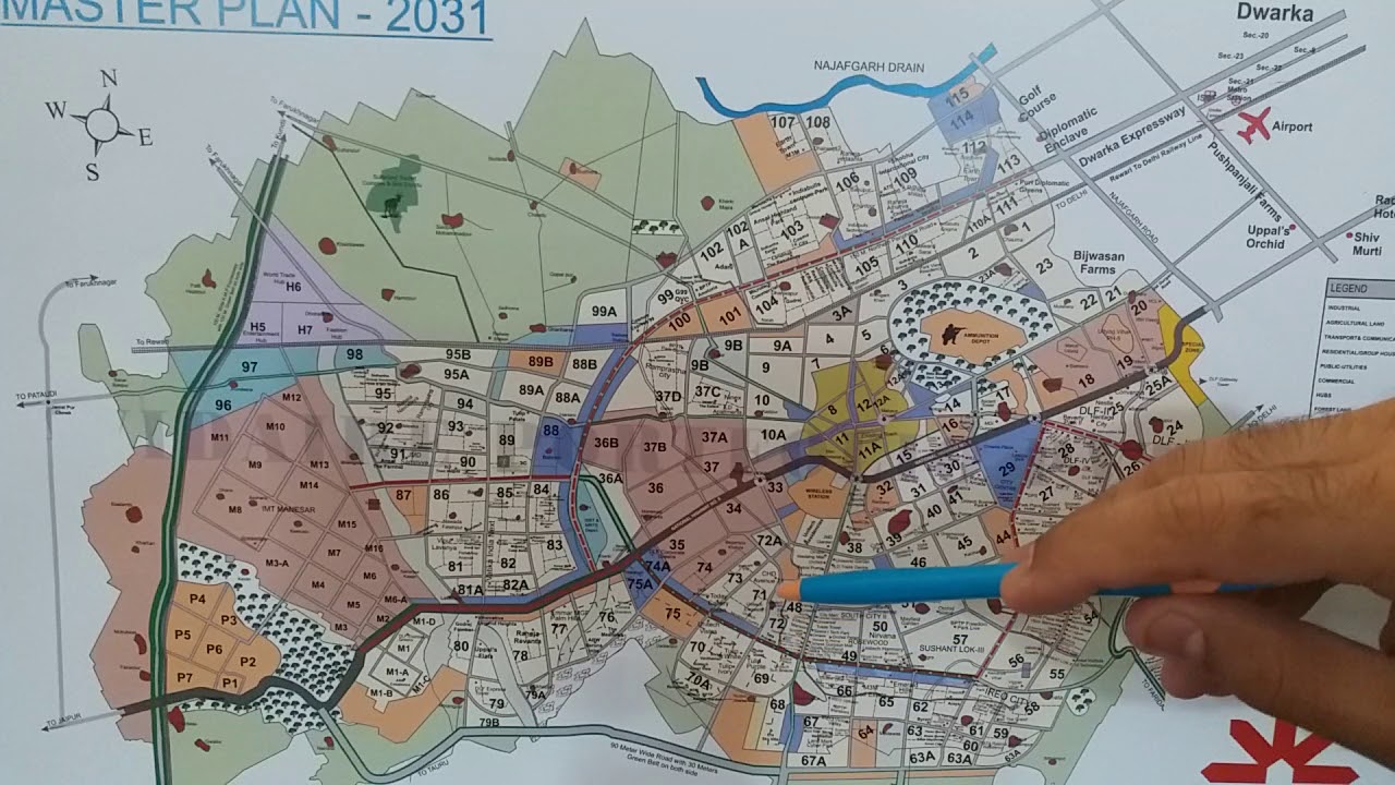Gurgaon Master Plan 2031 - Gurgaon Maps Explained - Learn before you invest in Gurgaon