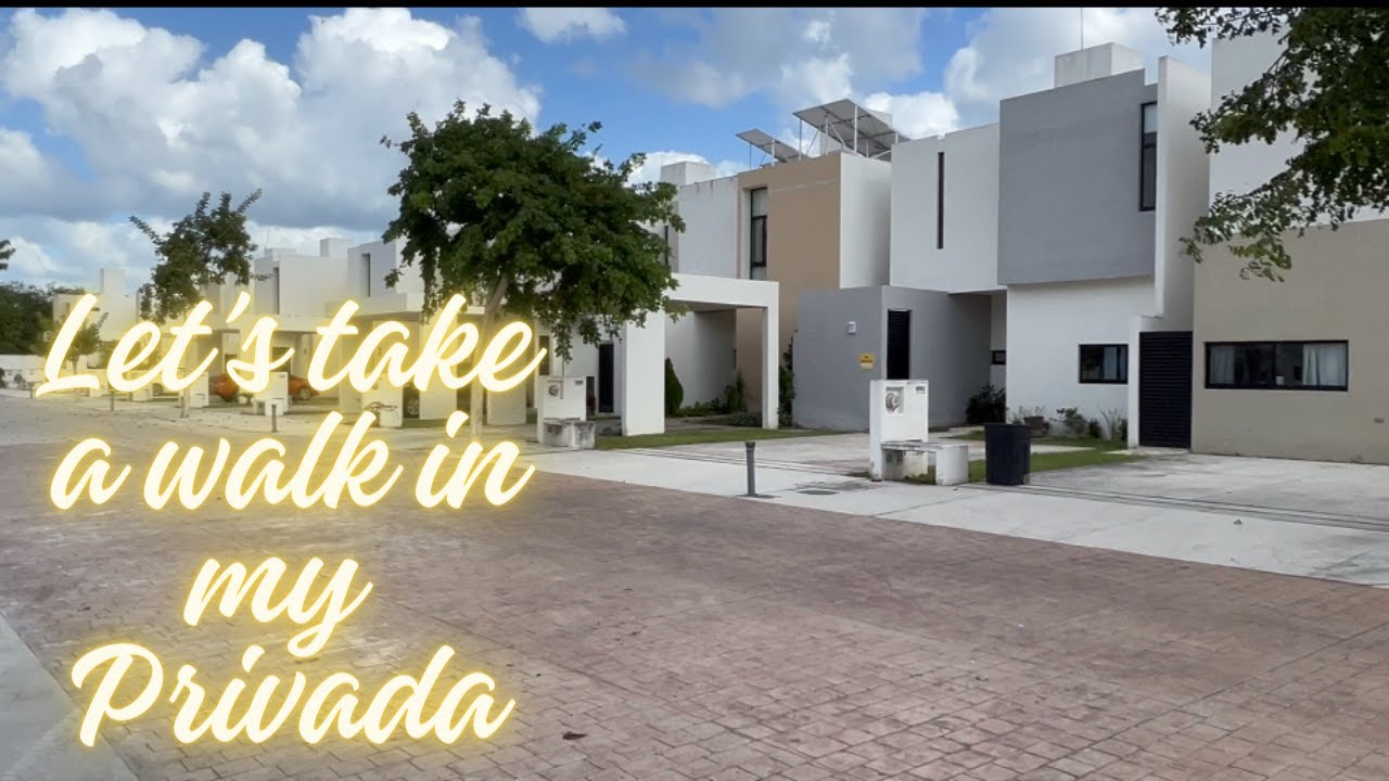 A walking tour of my Privada in Merida Mexico. .