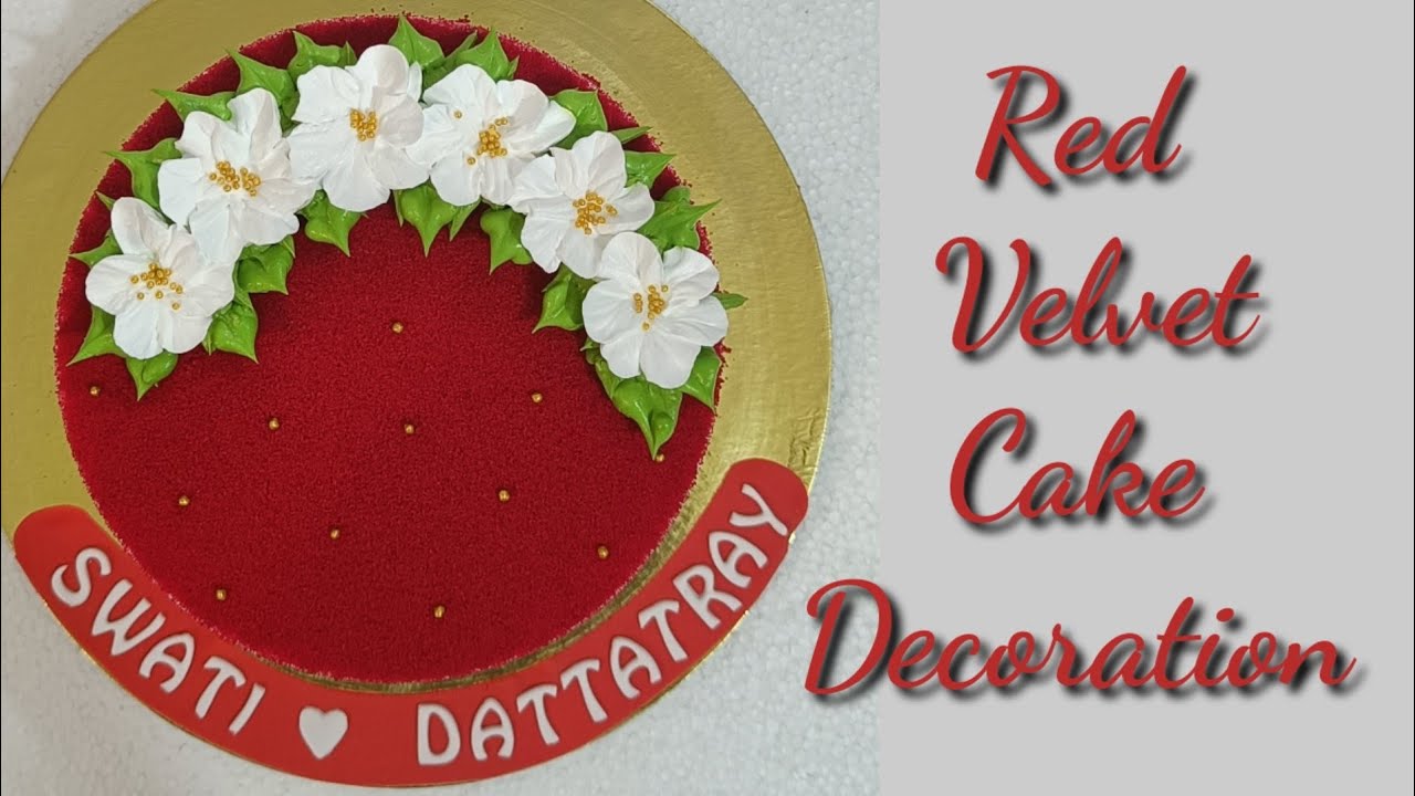 Red Velvet  cake decoration Ideas/ New cake decoration / Red velvet केक डेकोरेशन