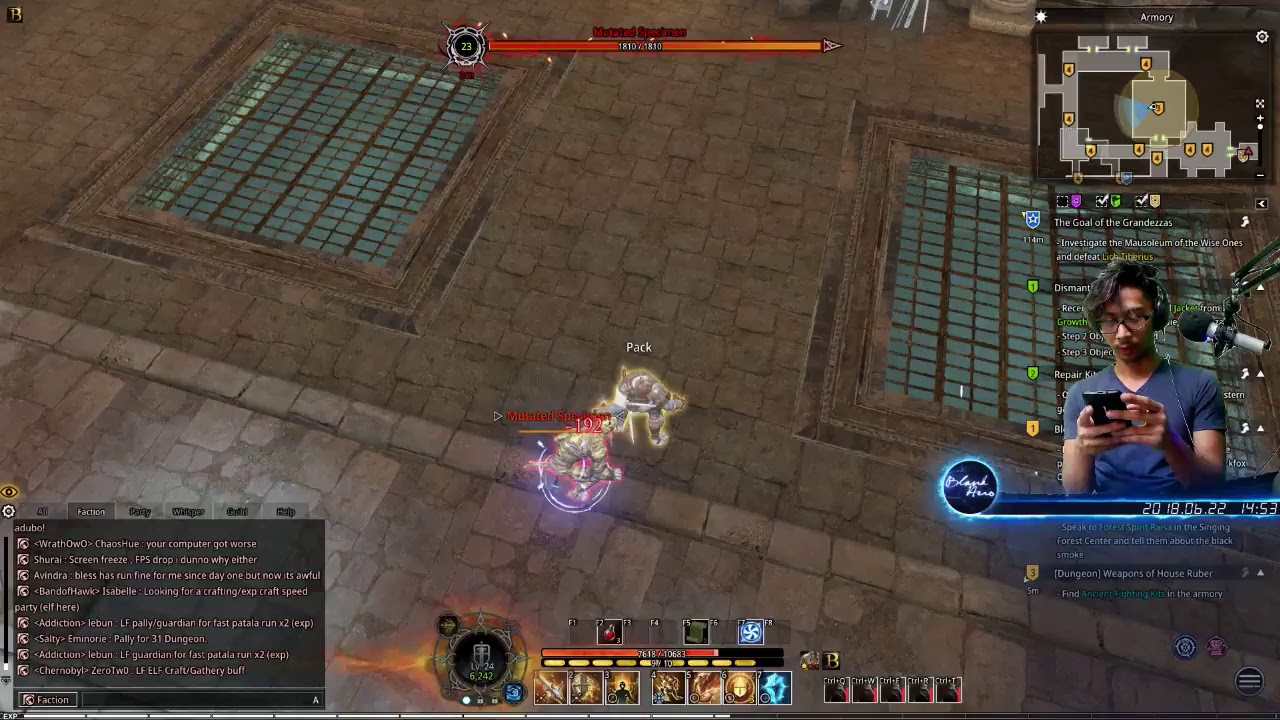♔ Bless Online - Grinding Another Account | An Alt Account | My Enchanting Account | I Need Dungeon