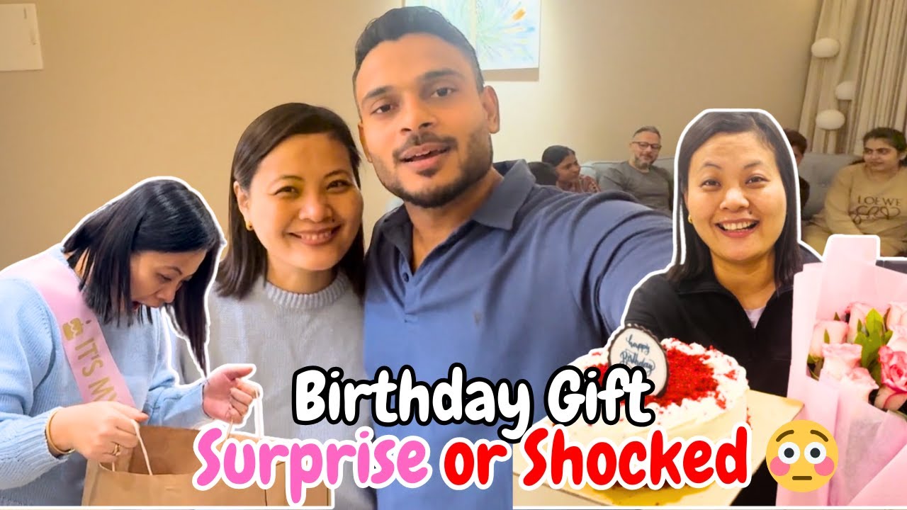 Wife's Birthday Celebration at Home 🥳🎉 | Birthday Gift - Surprise Or Shock 😬😳 |Family Fun and Party