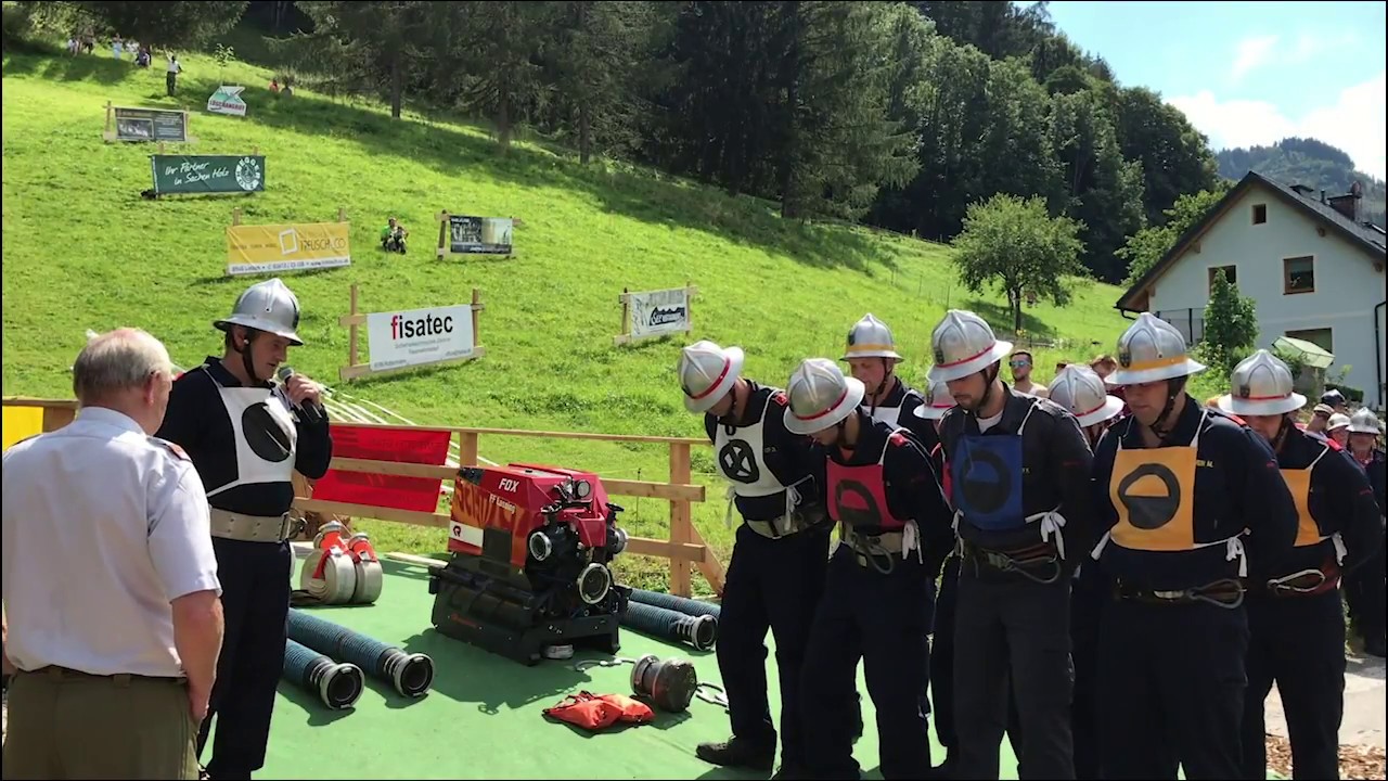 Sieger des Löschangriff Alpinstil 2018 in Lassing, ST: FF Windhag, NÖ
