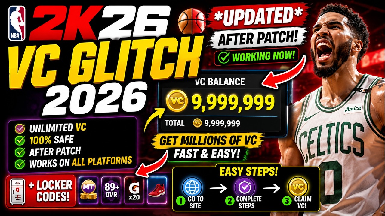 NBA 2K26 VC Glitch 2026 🏀 *UPDATED* VC Method After Patch + Locker Codes