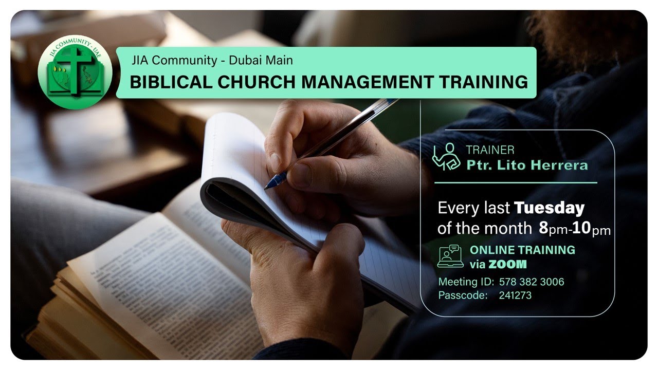 2024 Aug 27 Biblical Training: Expository Preaching (Ptr. Lito Herrera)
