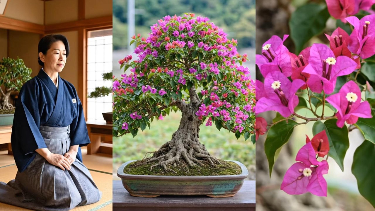 “Japanese Bonsai Master Creates Bougainvillea Bonsai 🌿 Timelapse Journey”@NaturesDiary-lu