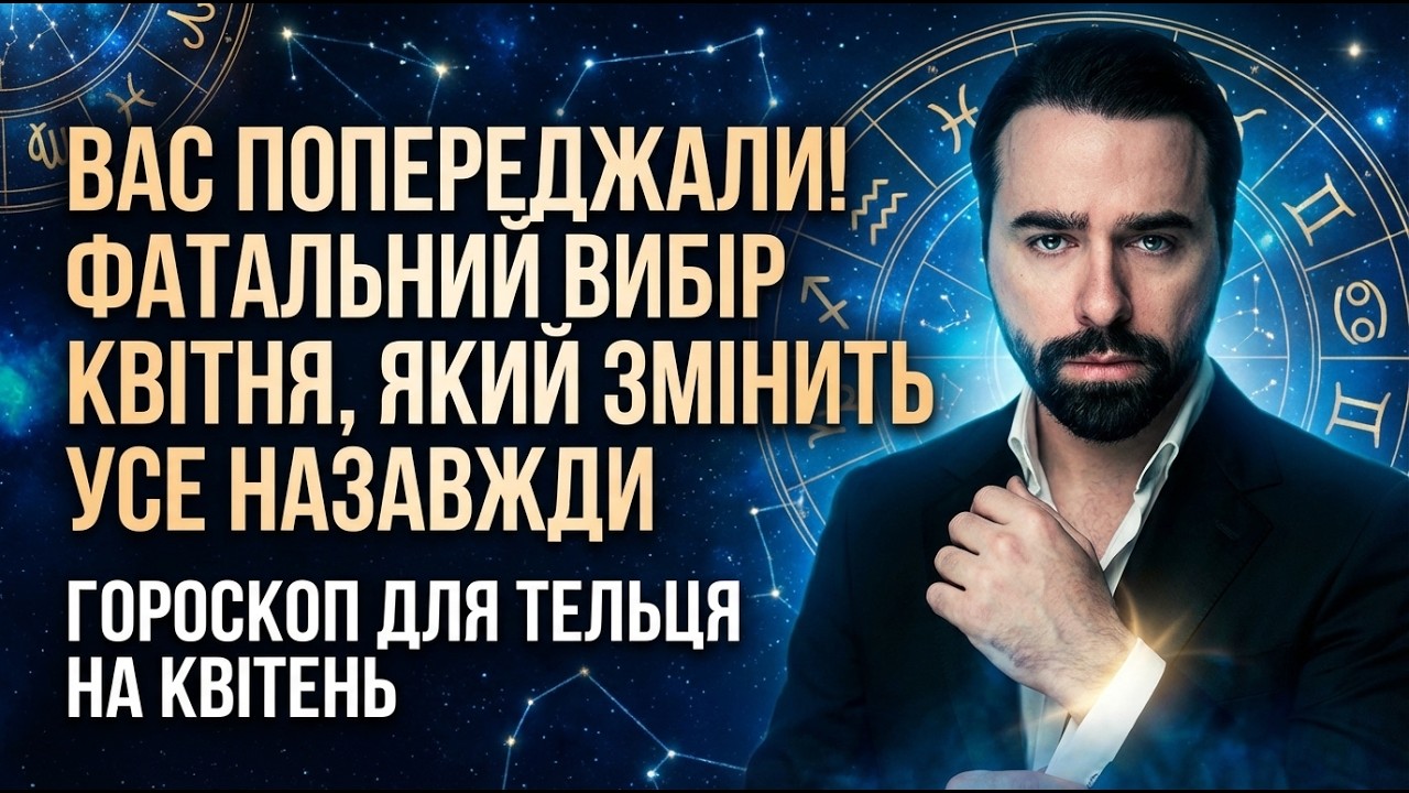 ТЕЛЬЦІ - ГОРОСКОП НА КВІТЕНЬ 2026 РІК ВІД МАКСА ГОРДЄЄВА
