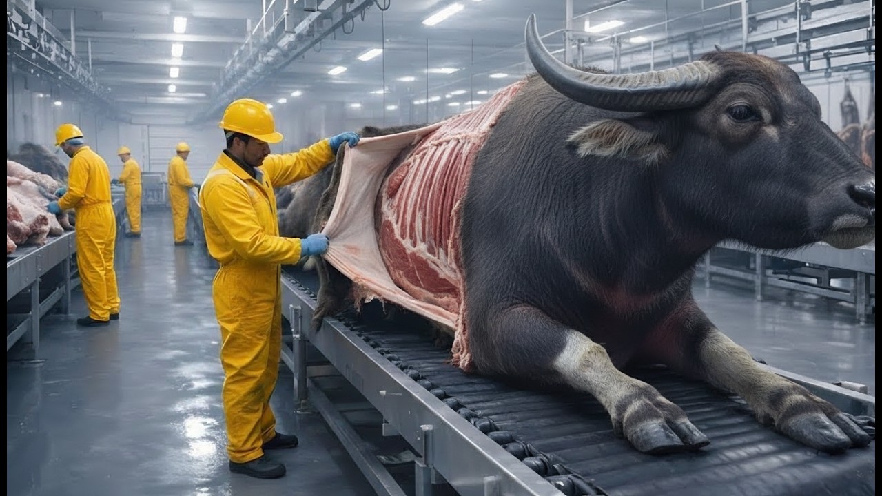 How Buffalo Cheese Is Made - Massive Millions of Buffalos Farming & Processing In Factory