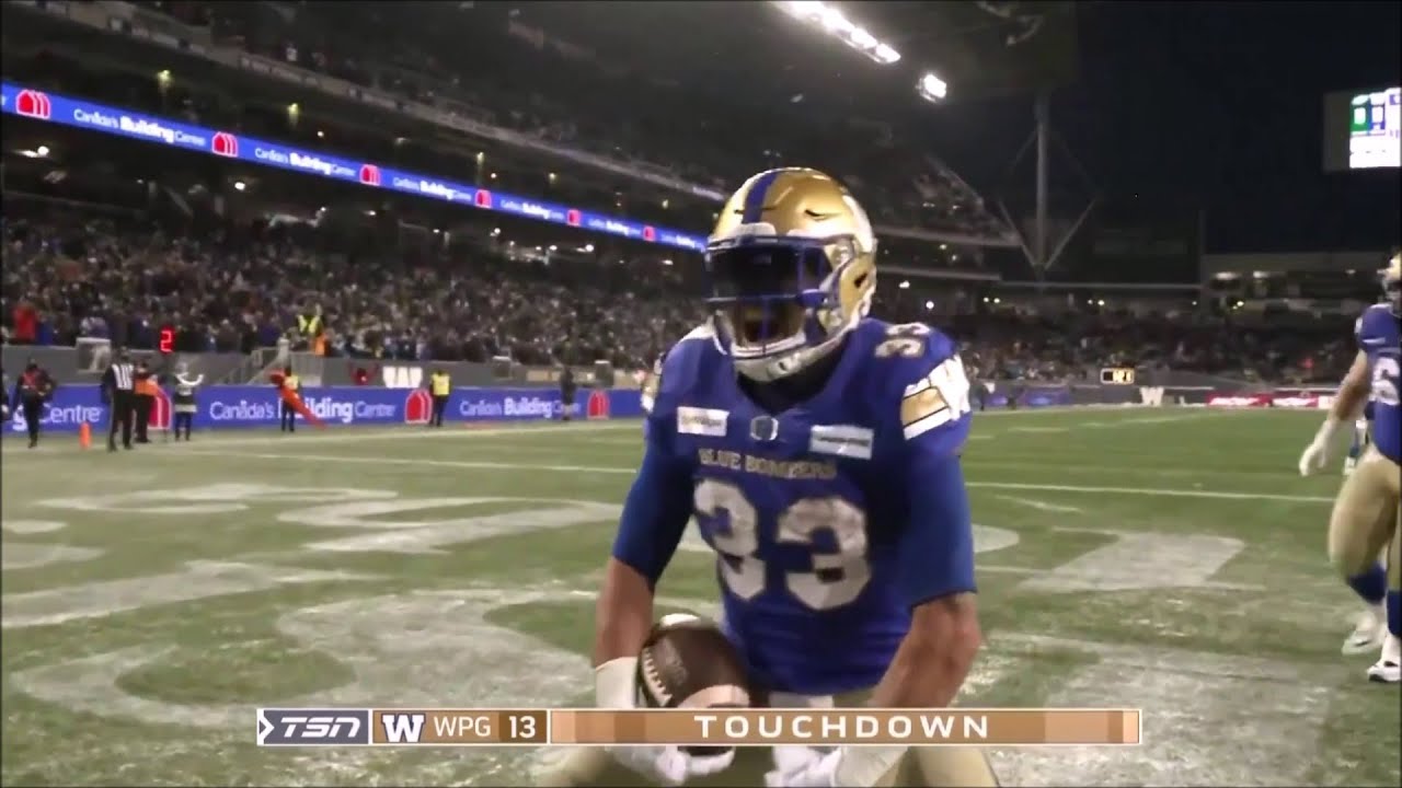 Winnipeg Blue Bombers Andrew Harris All Touchdowns As A Blue Bomber