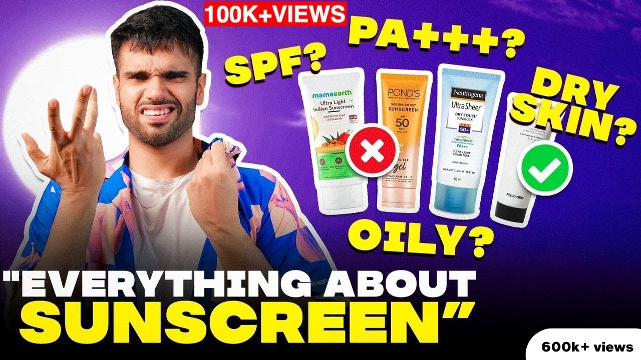 I Tried Every Sunscreen For Indian Skin | Mens Skincare Routine | BeYourBest Grooming by San Kalra