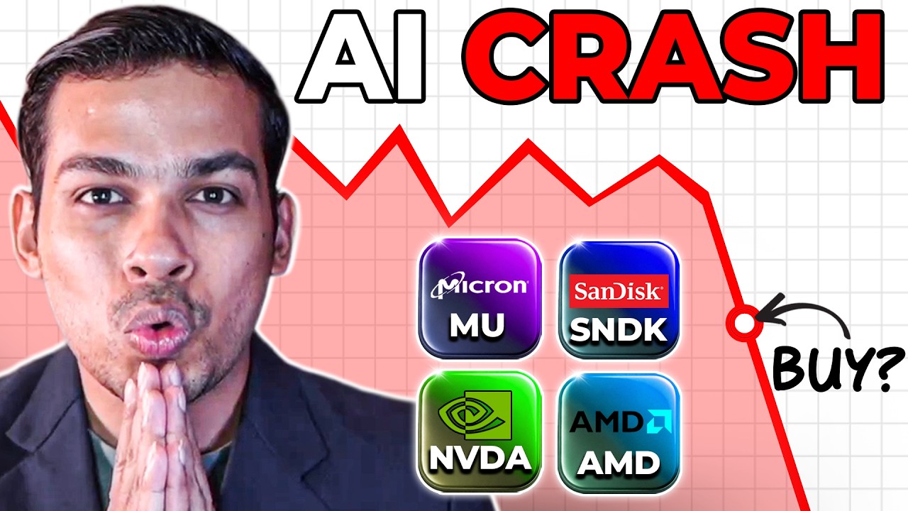 Почему акции ИИ-компаний внезапно рухнули сегодня (Sandisk, Micron, SK Hynix, Nvidia, AMD, Seagate)