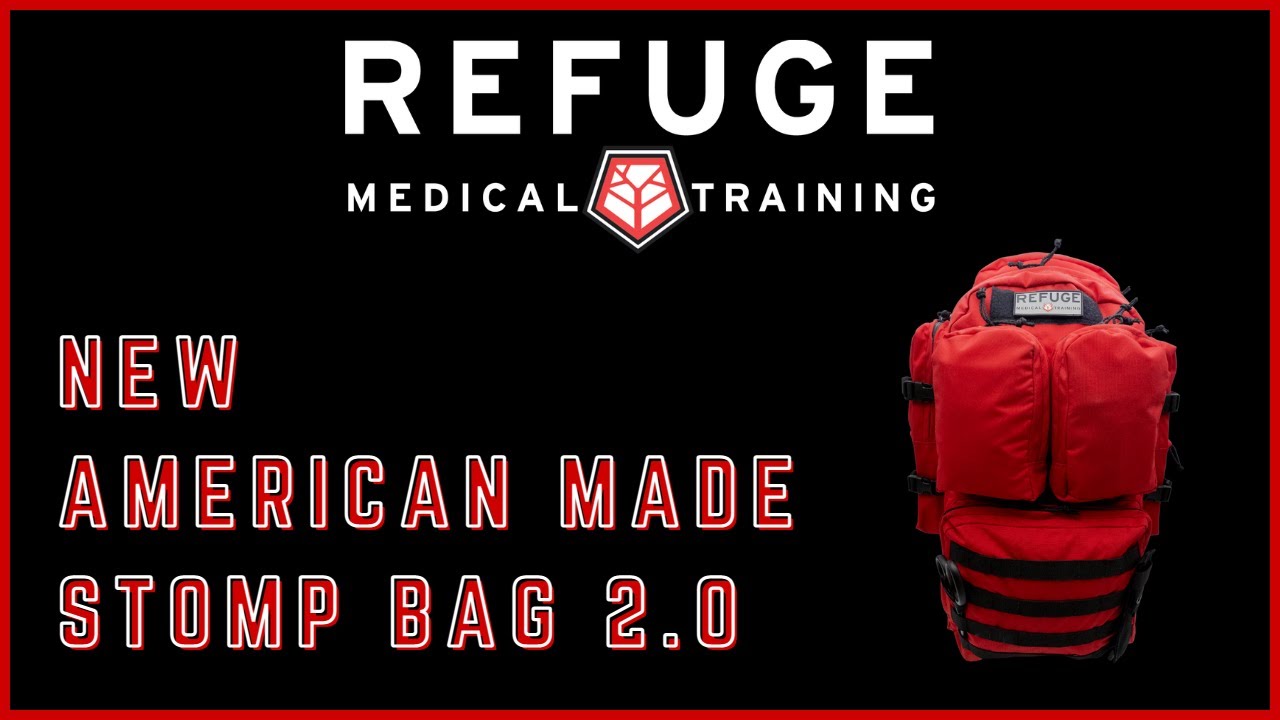 New & Improved American Made STOMP BAG 2.0 - Now in Red